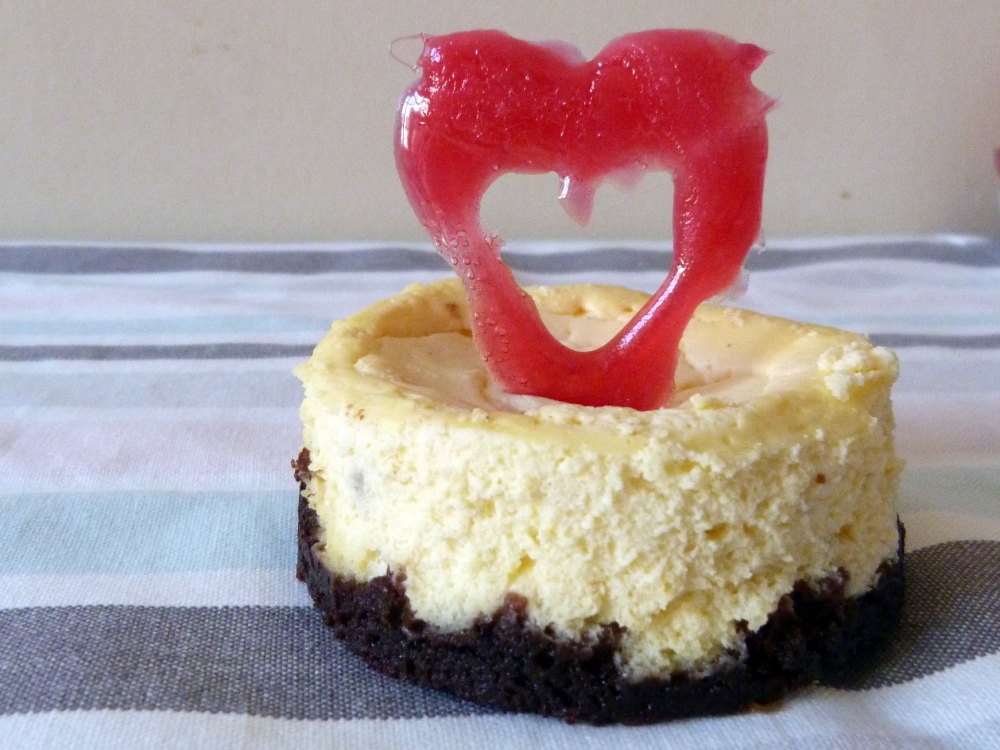 Mini-cheesecake au caramel au beurre salé (spécial Saint Valentin)