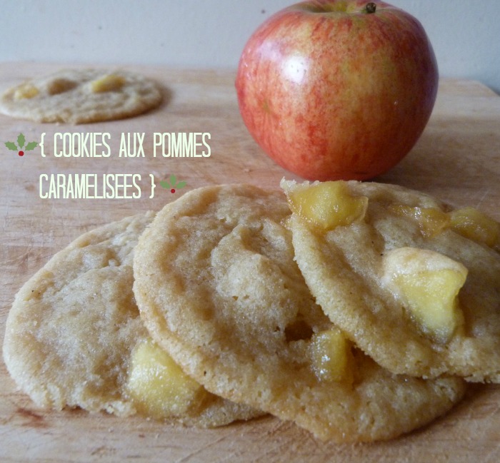 cookies aux pommes caramélisées