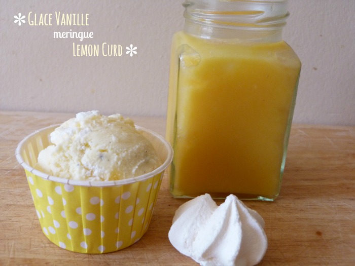 glace vanille meringue lemon curd