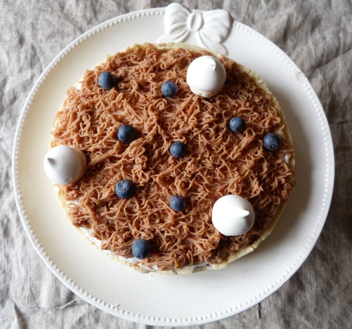 tarte aux marrons et au cassis