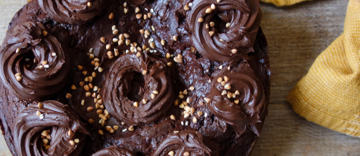 gâteau au chocolat au lait fermenté
