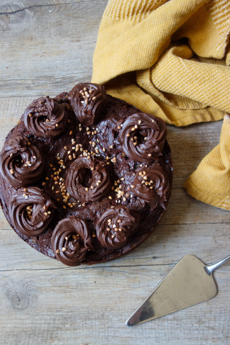 gâteau au chocolat au lait fermenté