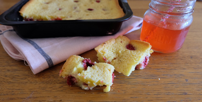 brownie chocolat blanc framboises