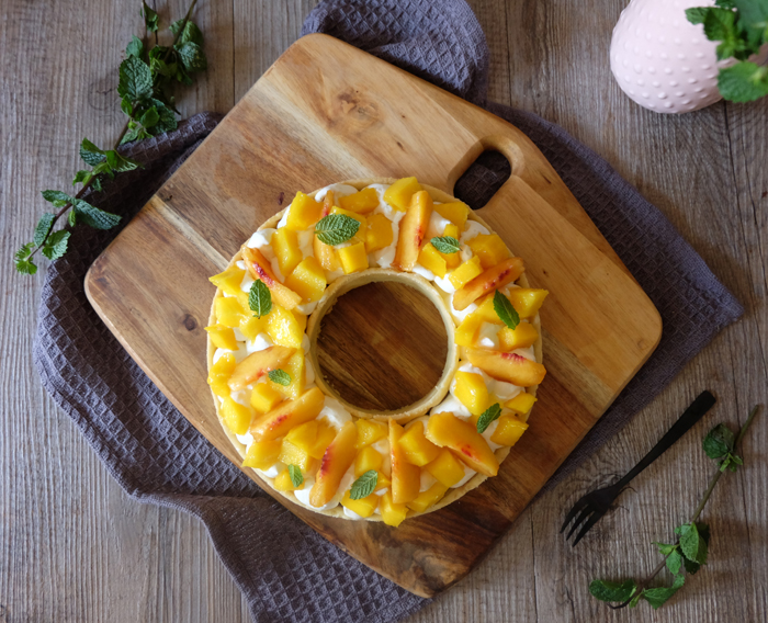 tarte aux fruits jaunes facon Cyril Lignac