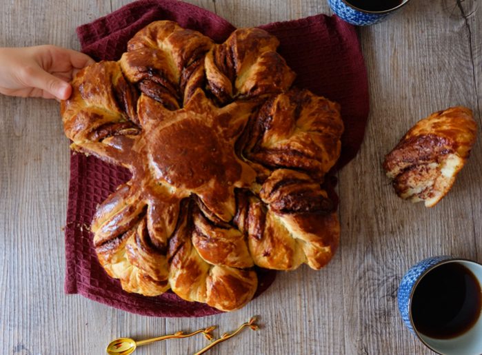 brioche étoile au chocolat