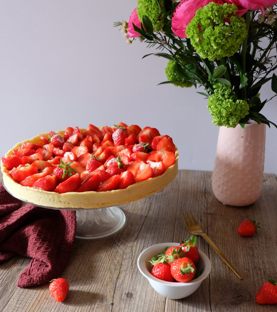 tarte fraise rhubarbe