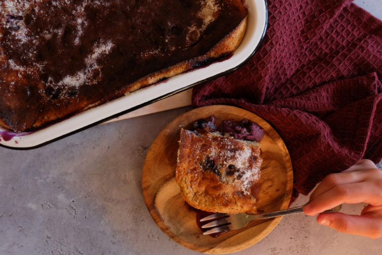 clafoutis breton aux myrtilles