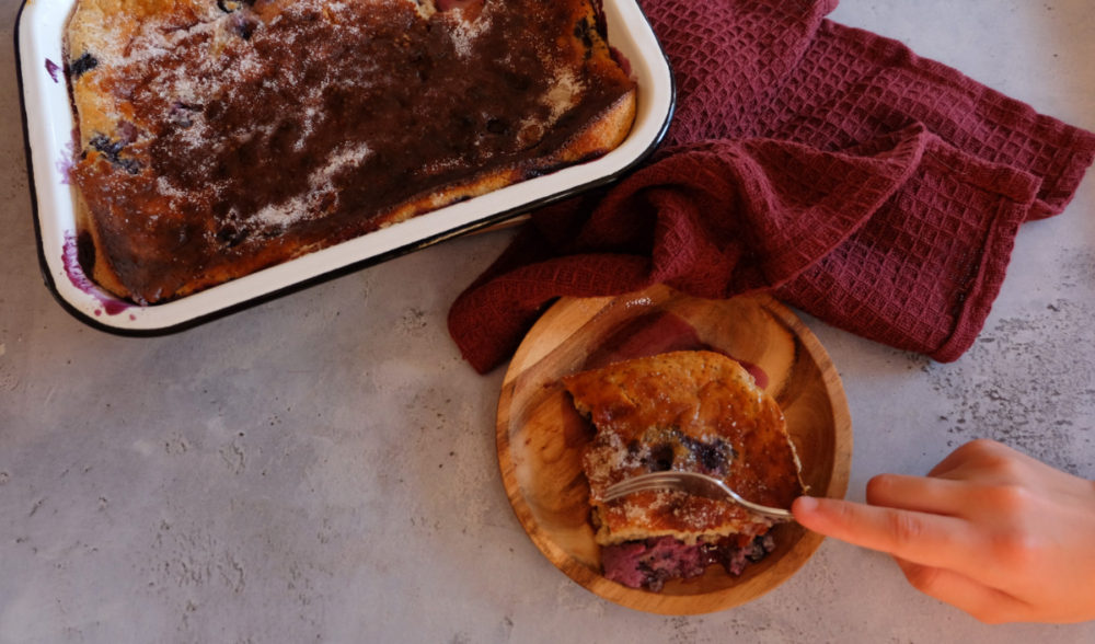 clafoutis aux myrtilles et au sarrasin 