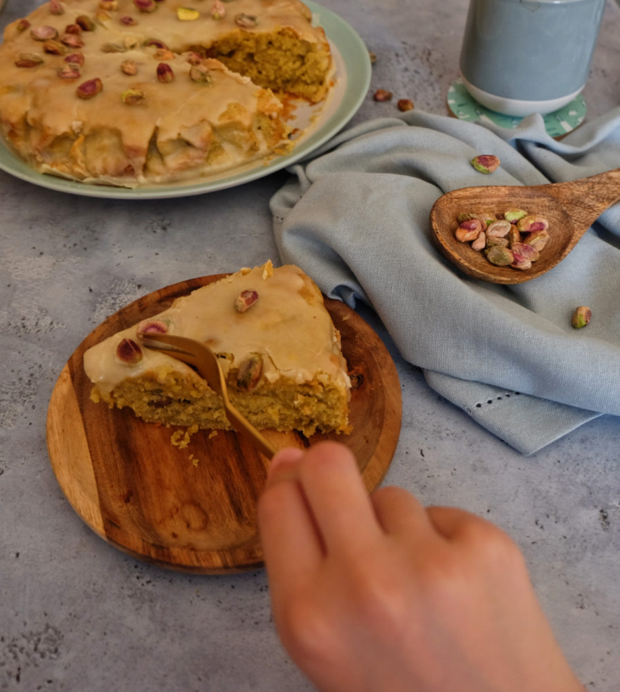 gâteau moëlleux à la pistache