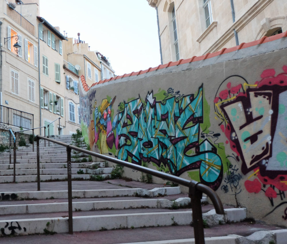 street art dans le vieux panier