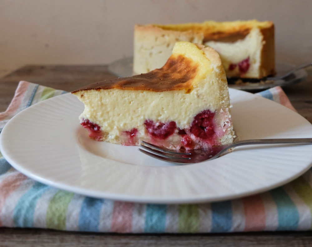 flan pâtissier aux framboises