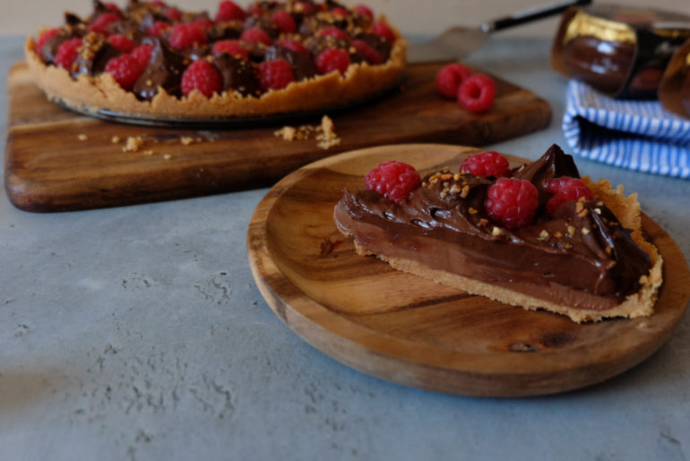 tarte chocolat framboise sans cuisson