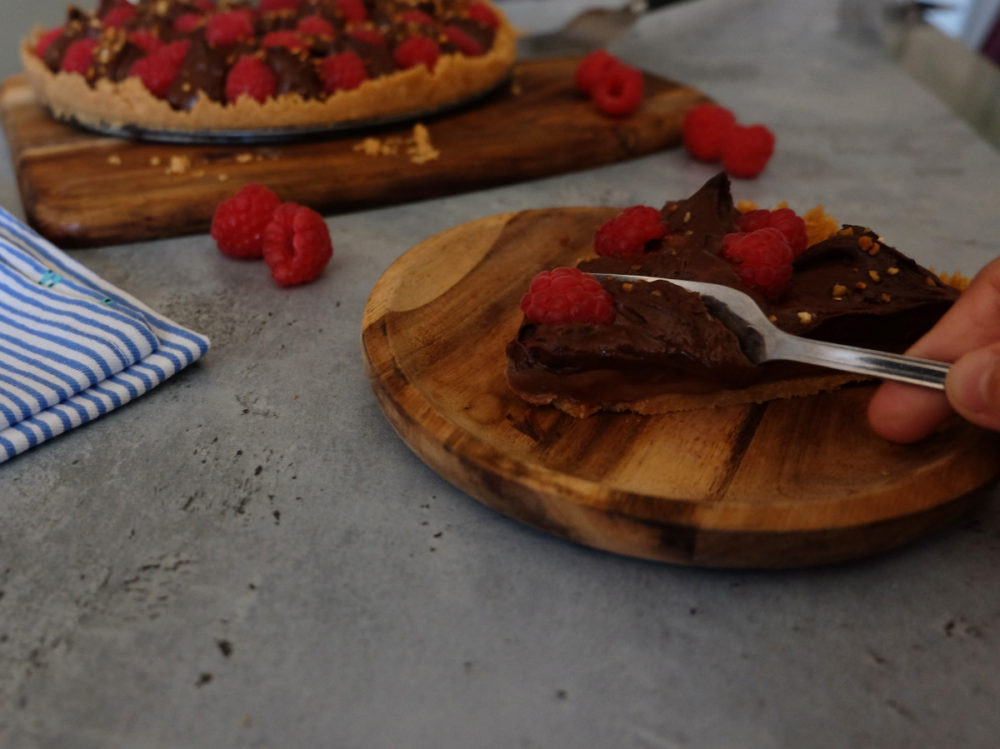 tarte chocolat framboise sans cuisson 