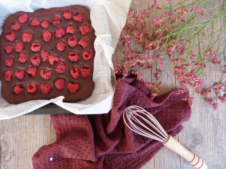 brownie framboises