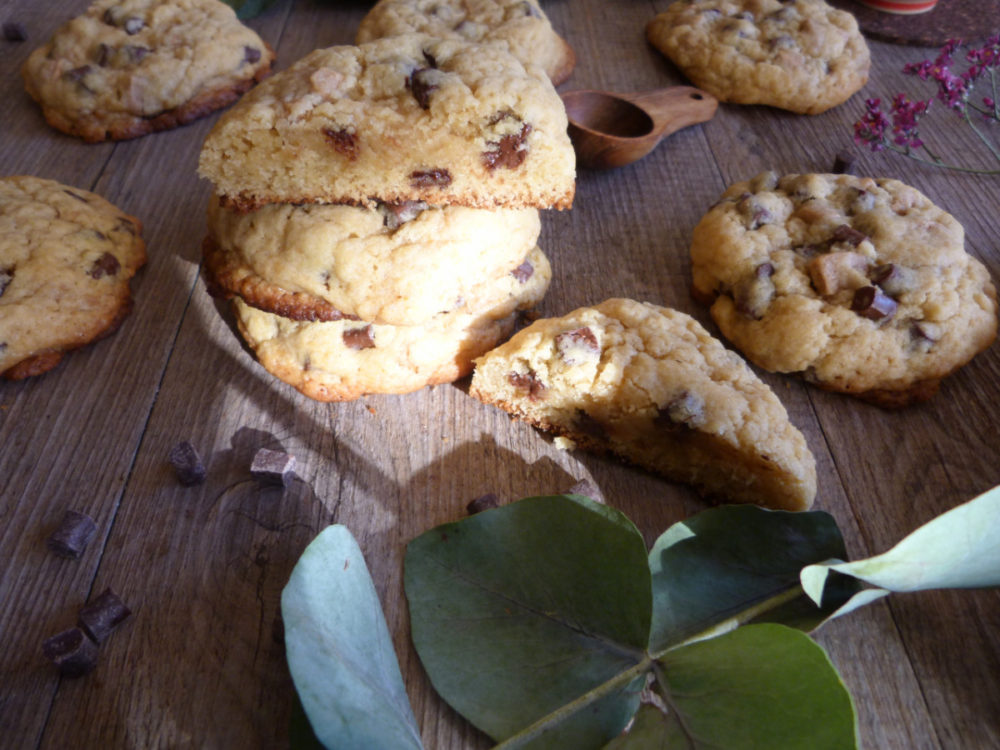 cookies chocolat noir dulcey façon Levain Bakery