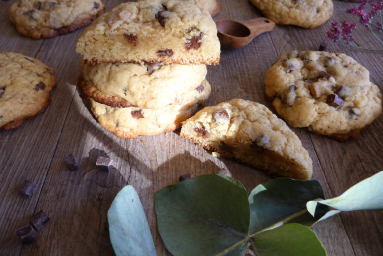 cookies chocolat noir dulcey façon Levain Bakery