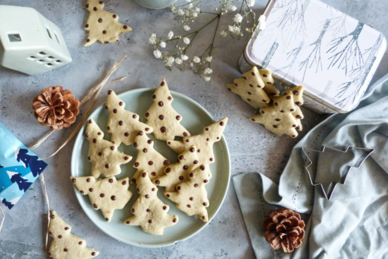 biscuits sapins à la pistache