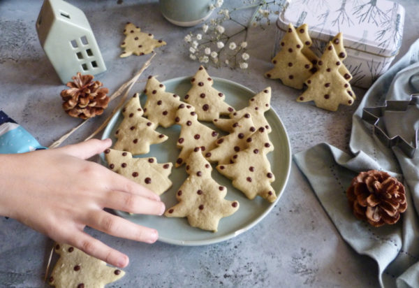 biscuits sapin à la pistache 