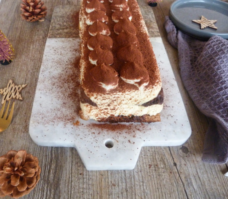 bûche tiramisu
