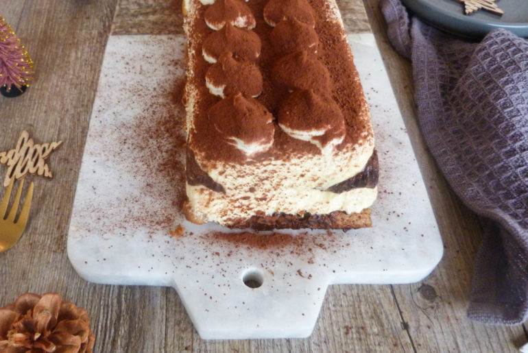 bûche tiramisu