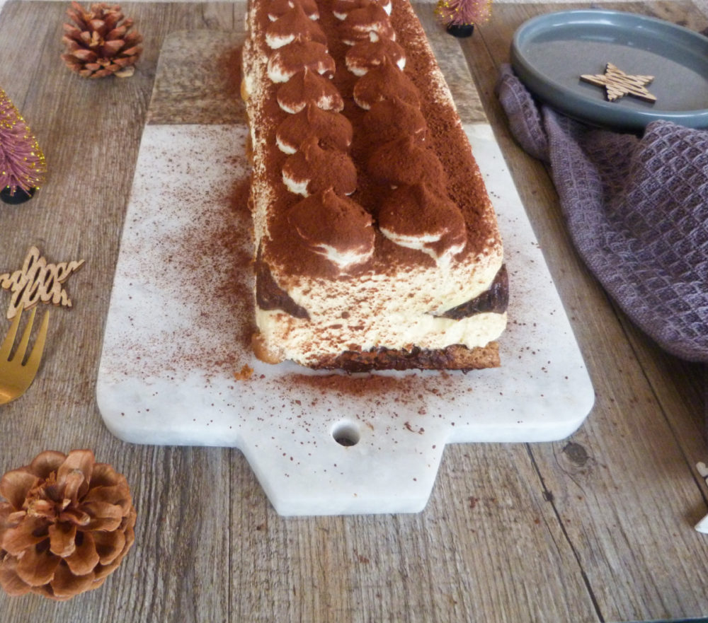 bûche tiramisu