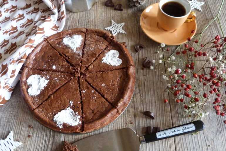 gâteau au chocolat avec 3 ingrédients