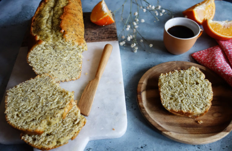 cake moelleux orange pavot