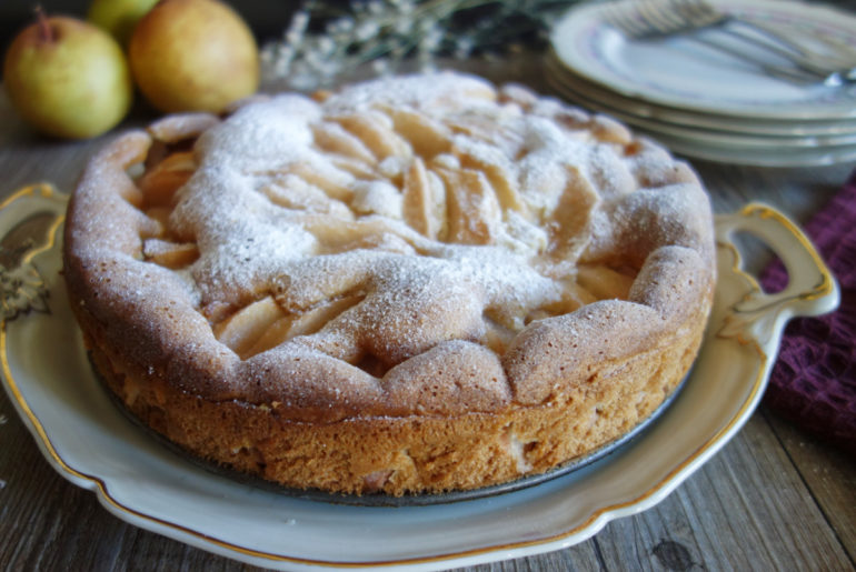 gâteau aux poires et au mascarpone