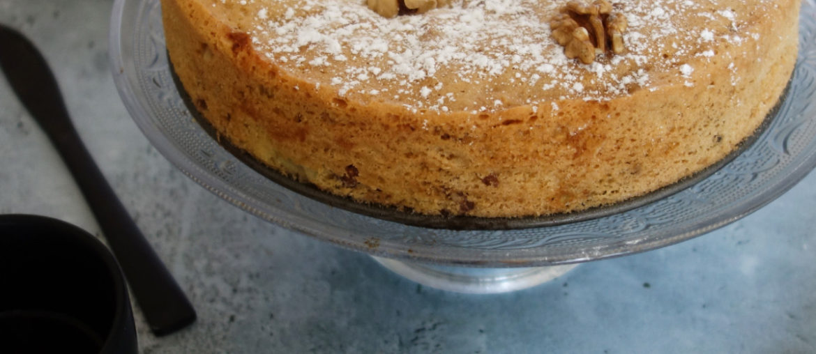 gâteau aux poires et aux noix