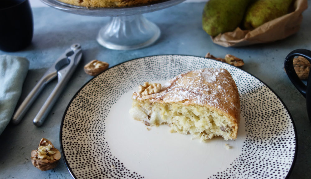 gâteau aux poires et aux noix 