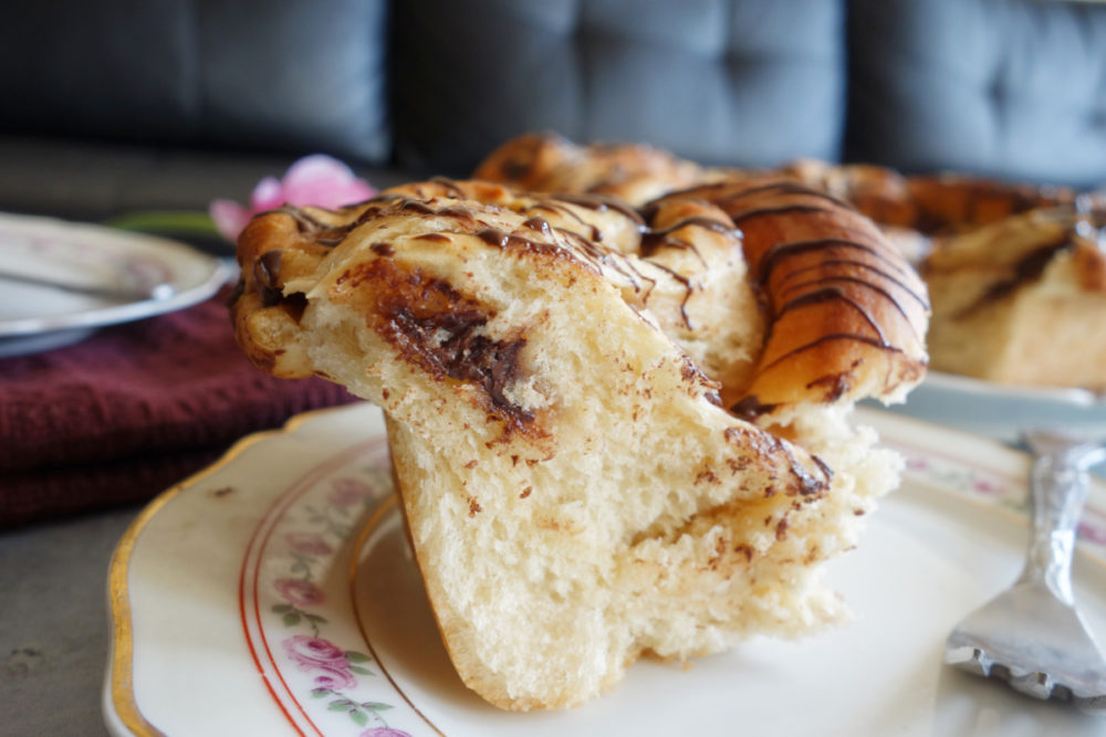 brioches roulées chocolat & marron