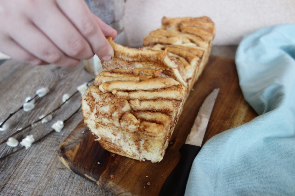 brioche à la cannelle à effeuiller 