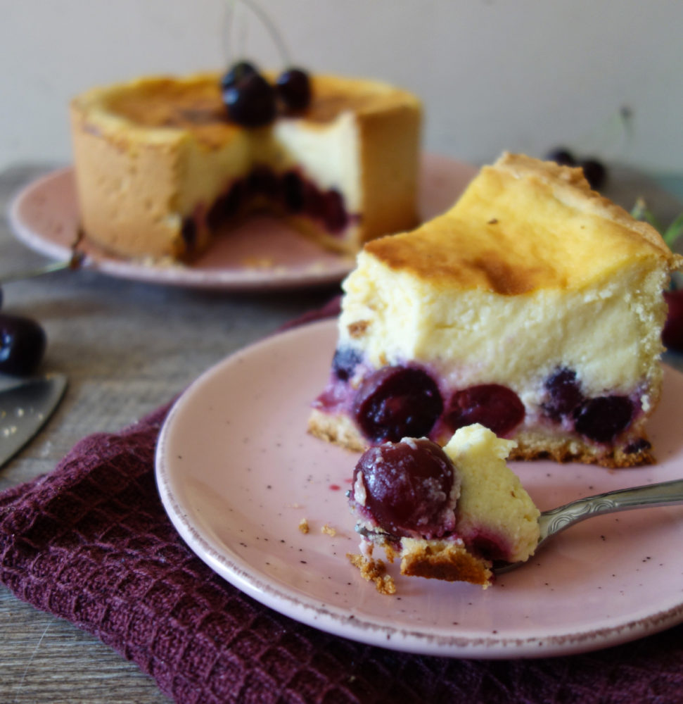 flan pâtissier aux cerises 