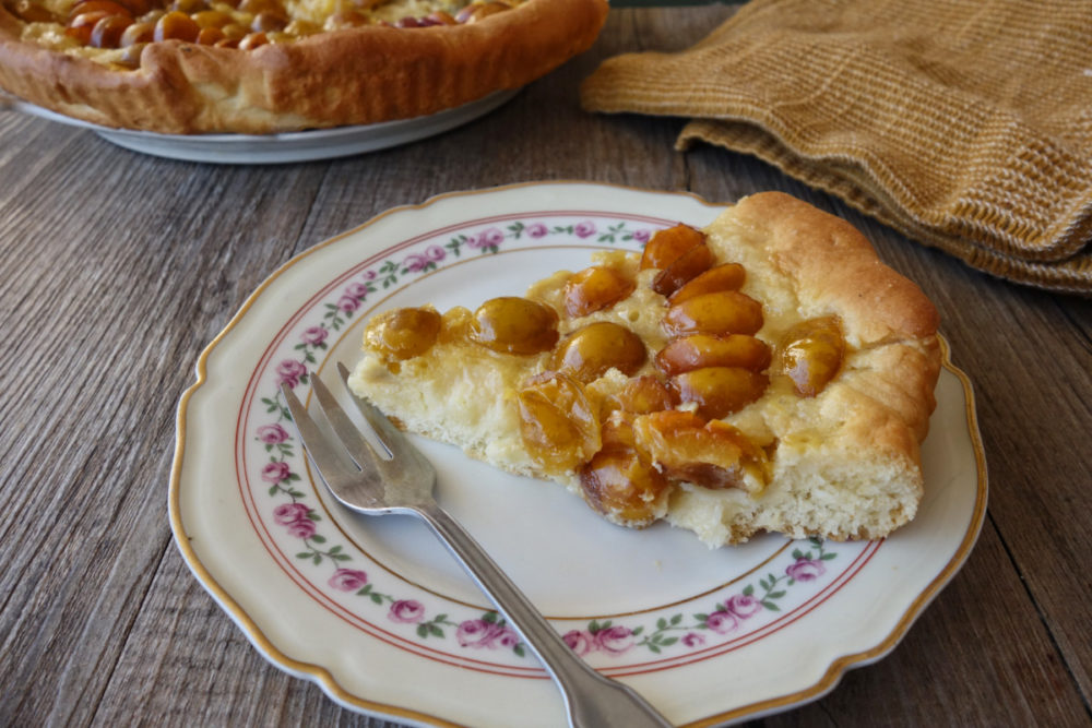 tarte briochée aux mirabelles 