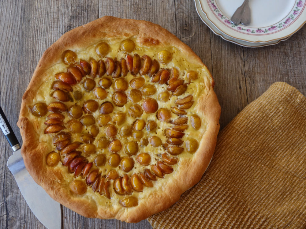 tarte briochée aux mirabelles 