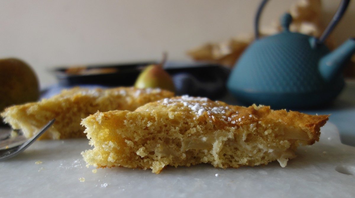 gâteau moelleux poires pommes