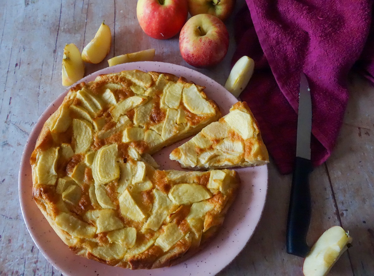 gâteau invisible aux pommes