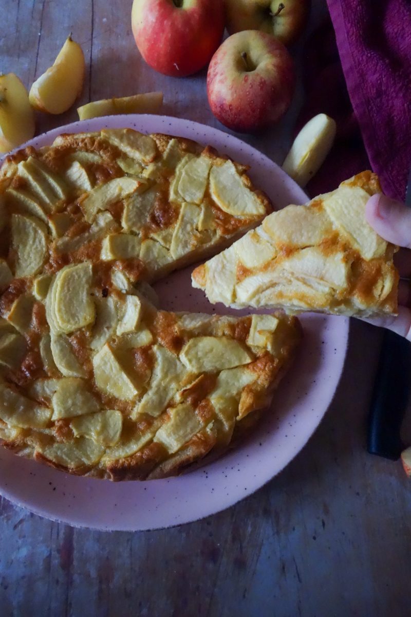 gâteau invisible aux pommes