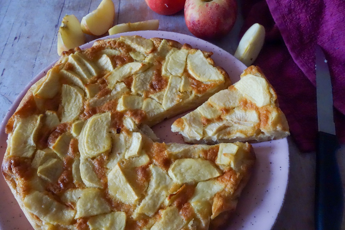 gâteau invisible aux pommes