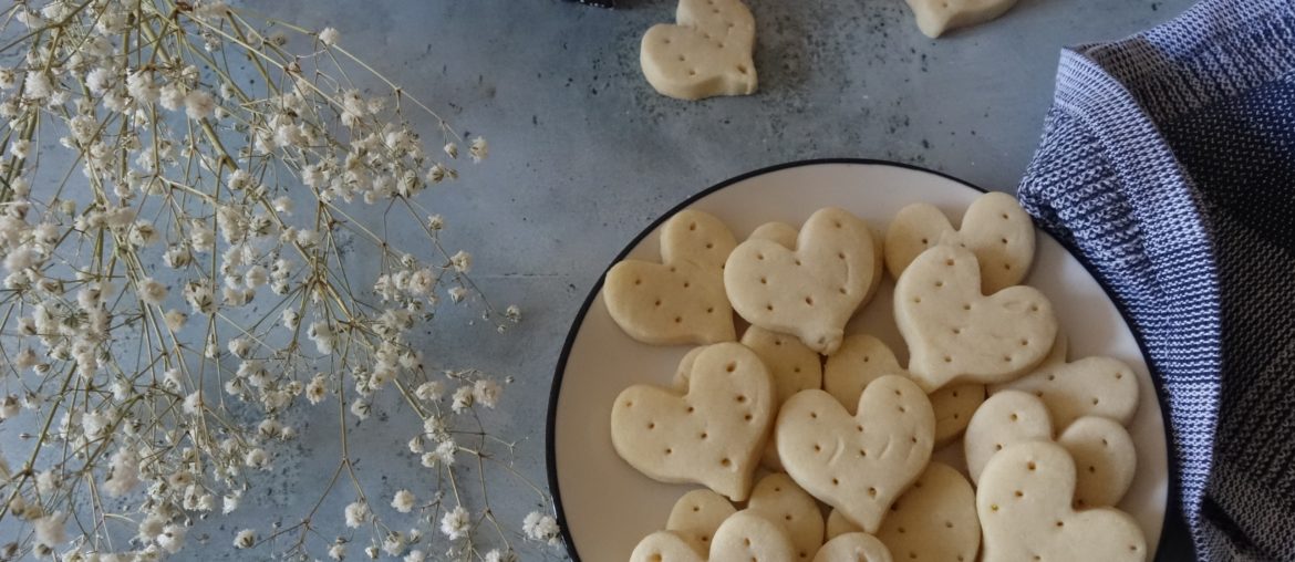 shortbread en forme de coeur