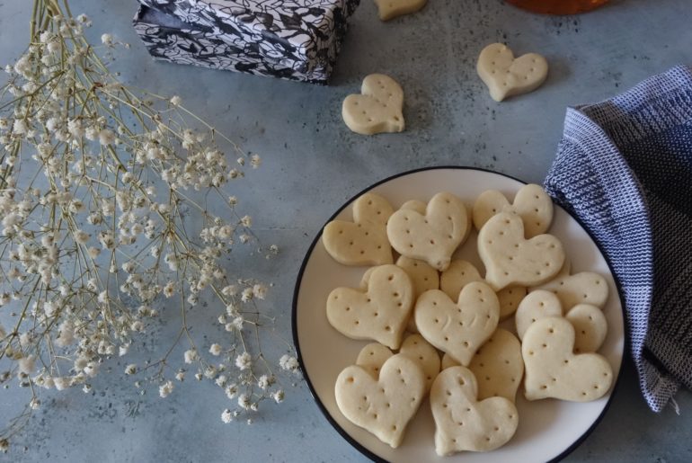 shortbread en forme de coeur