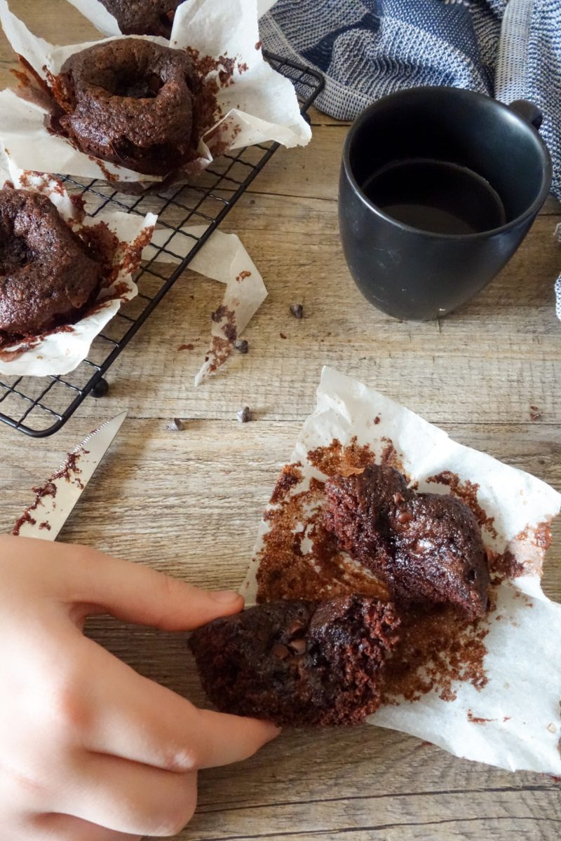 petits volcans au chocolat 