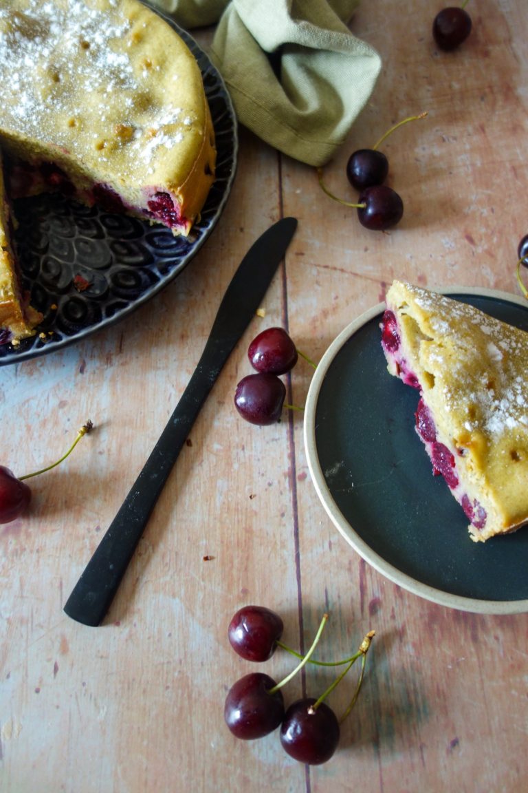clafoutis cerises pistache