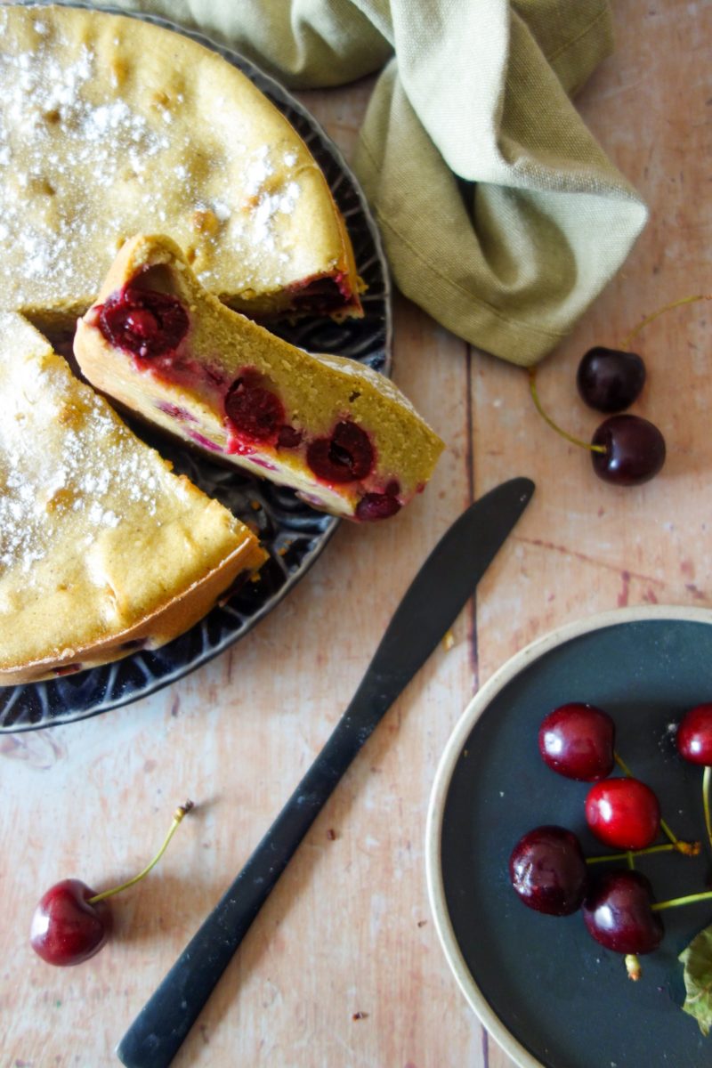 clafoutis cerises pistache 