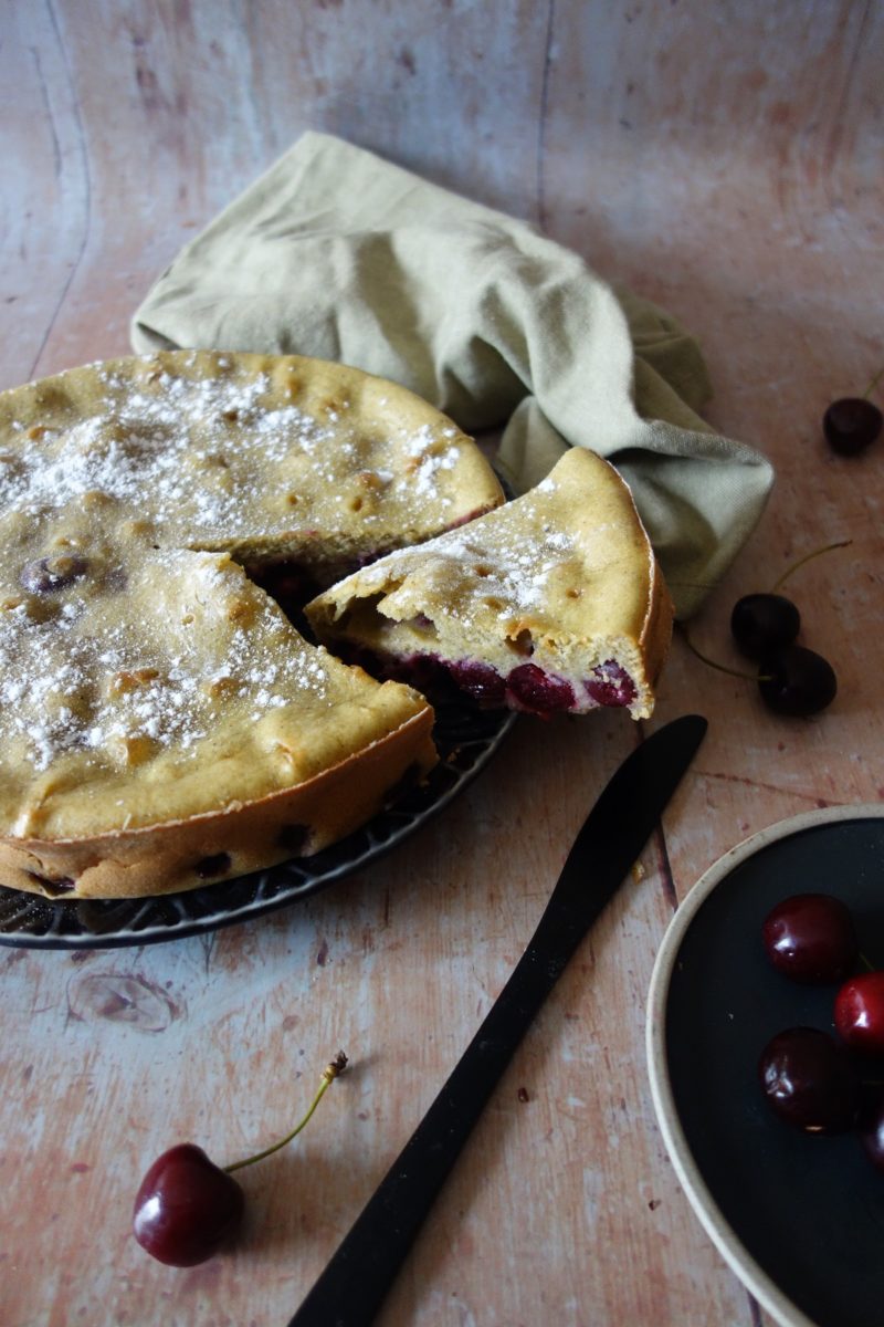 clafoutis cerises pistache 