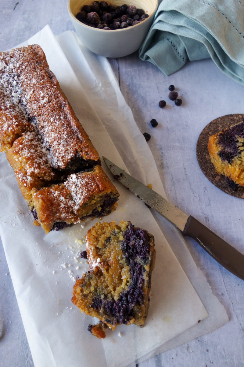 cake amandes myrtilles