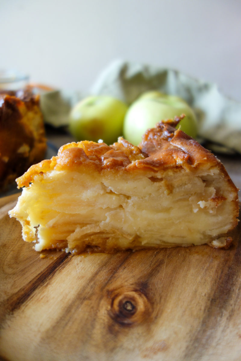 gâteau invisible aux pommes 