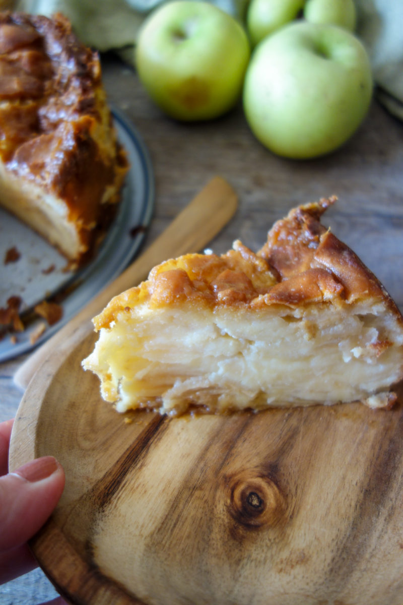 gâteau invisible aux pommes 