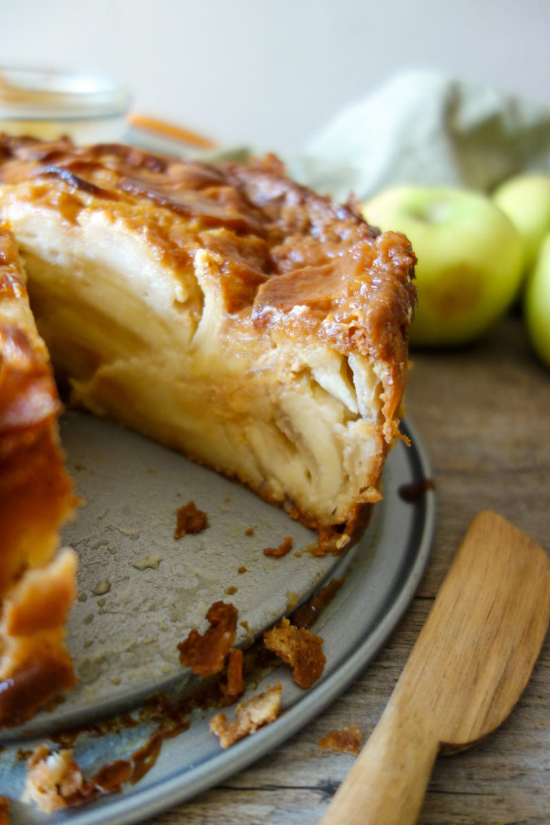 gâteau invisible aux pommes 