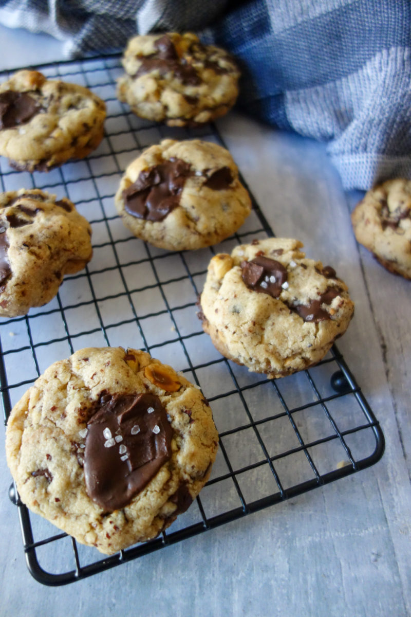 Cookies chocolat noir noisettes